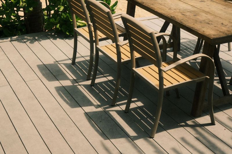 Clean paver patio prepared for outdoor entertaining